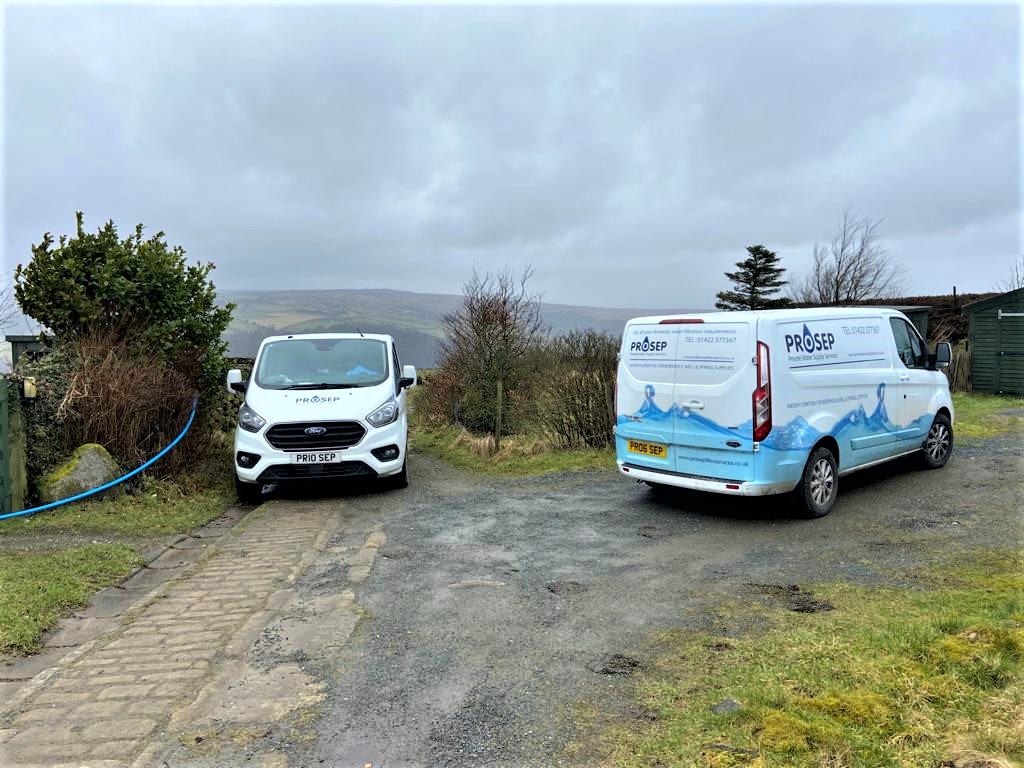 Vans in the countryside