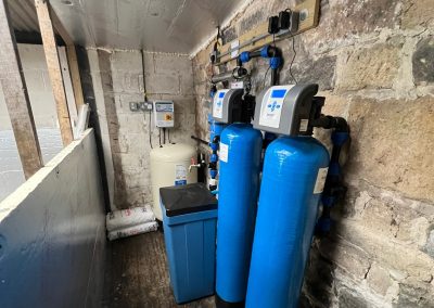 Borehole water filtration to reduce iron and manganese, Luddendenfoot, West Yorkshire